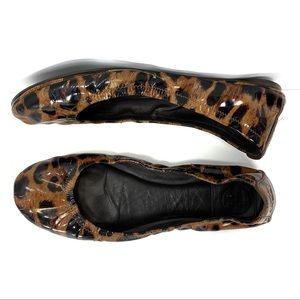4/$25 Tory Burch Eddie Ballet Flat. Animal print. 8 M